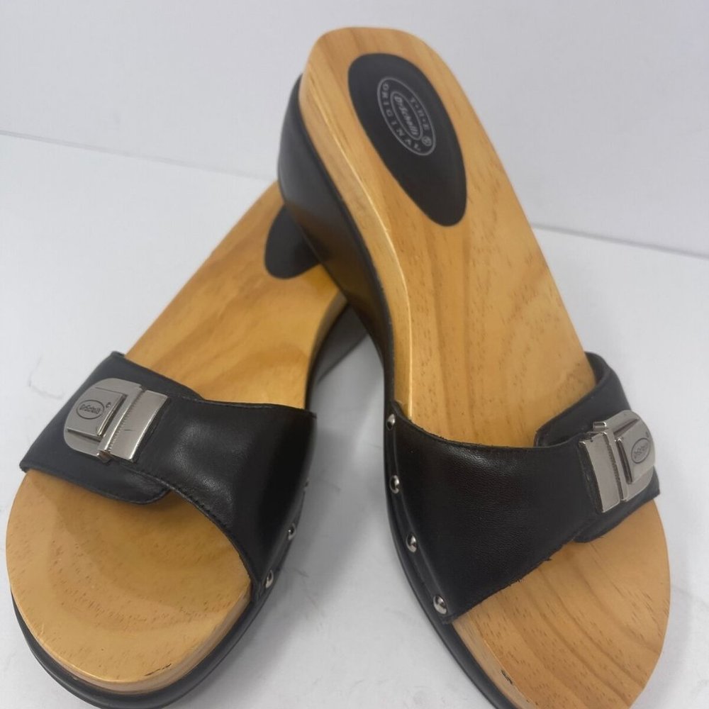 Dr Scholls Original FLARE Exercise Sandal Shoes Brazil Black Size 8